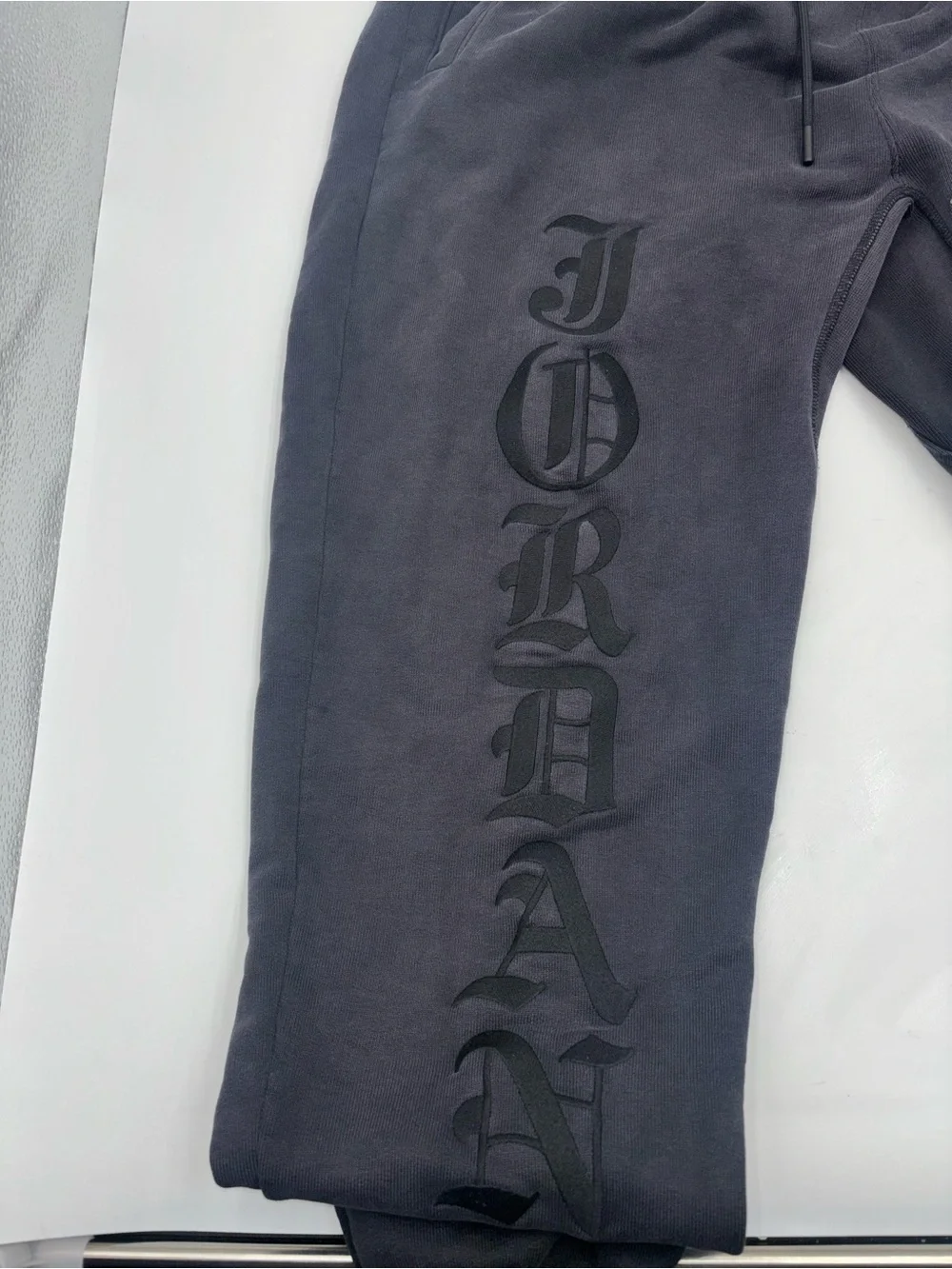 Air Jordan X Awake fleece Sweatpants 'Black red Medium!!